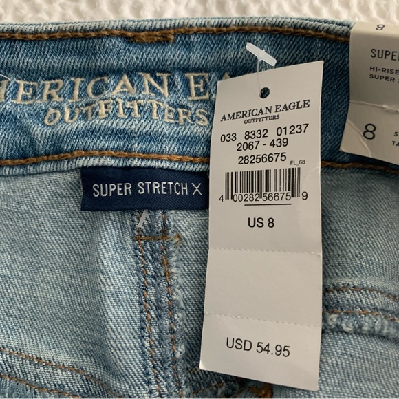 American Eagle Hi-rise Mini Super Stretch X Size 8 - Picture 2 of 7